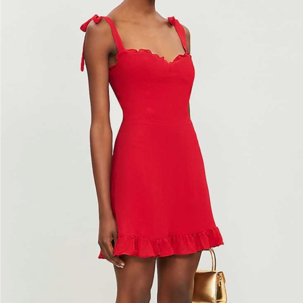 Reformation Christine Dress in Lipstick/Red size 2